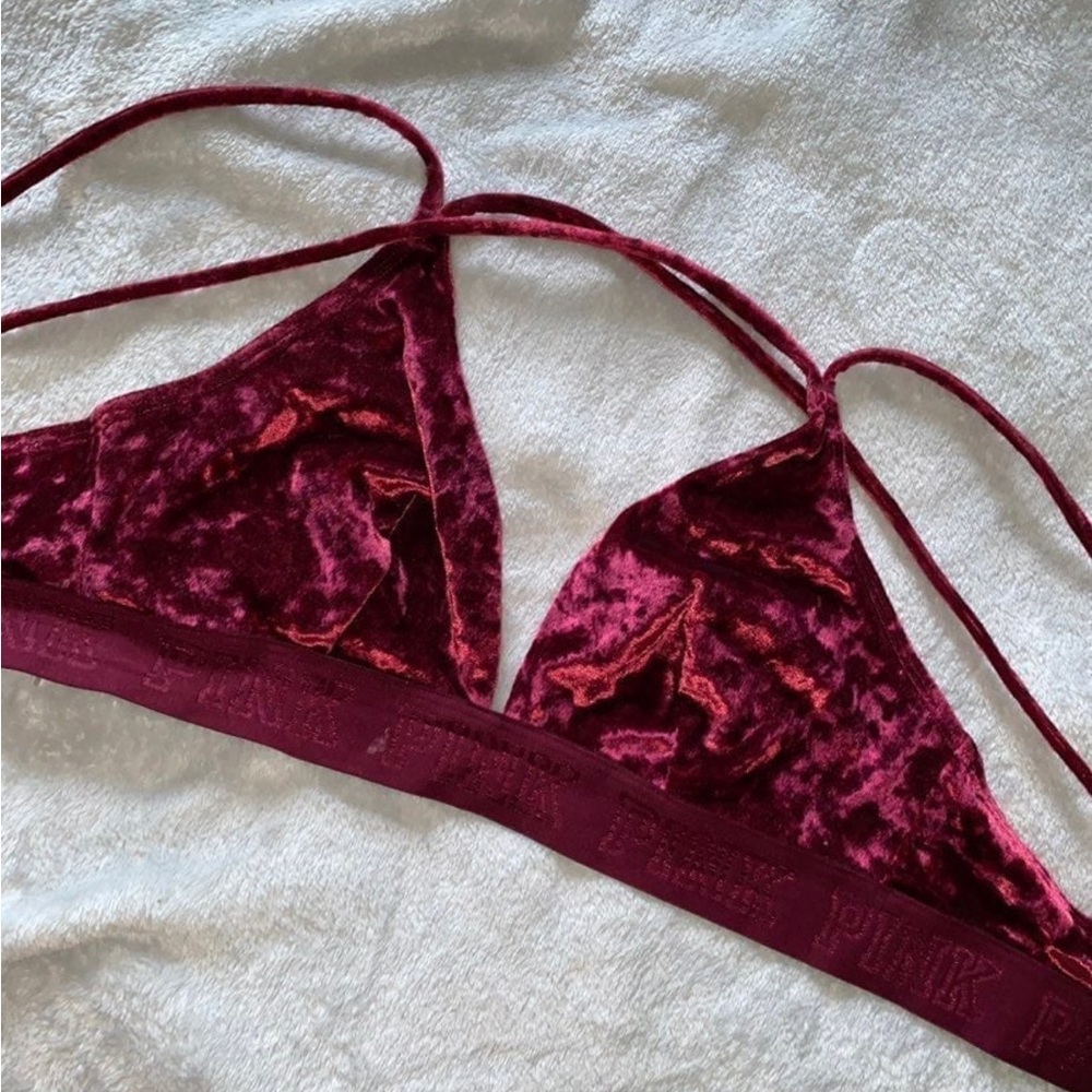 PINK Velvet Bralette